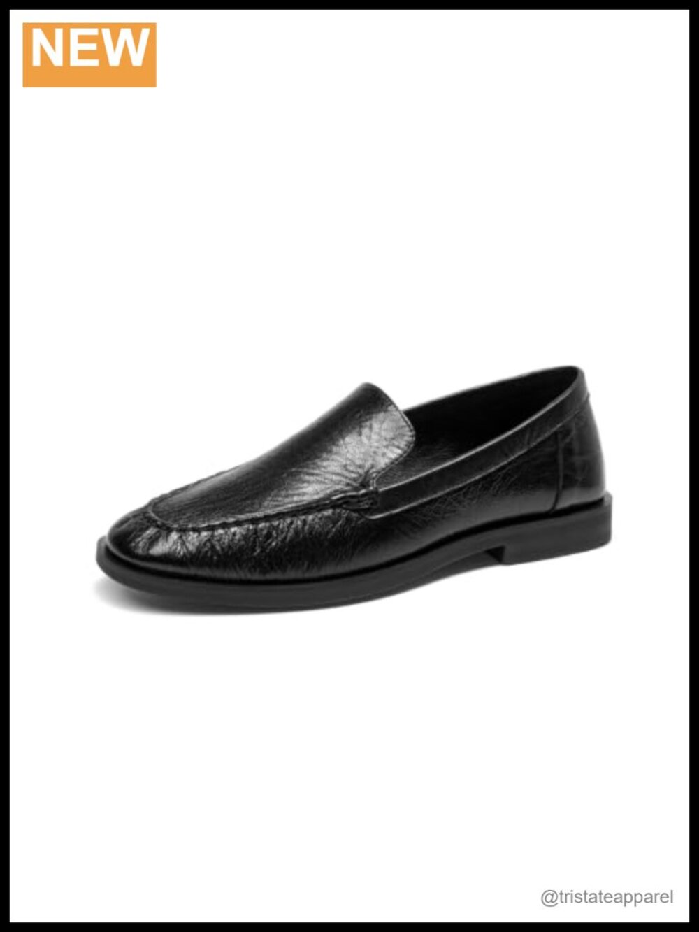 Suede Penny Loafers Moc Toe Slip-On Flats for Work Office Commute